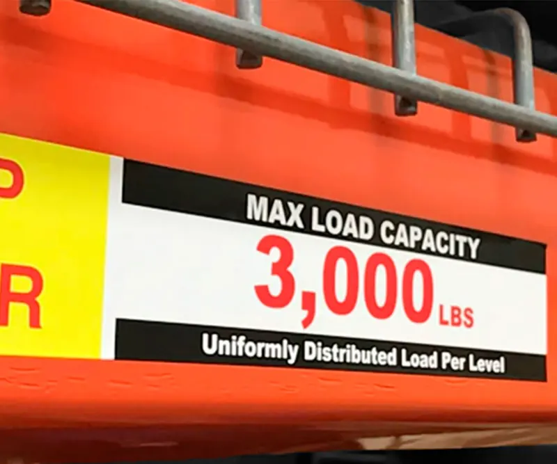 Capacity signage