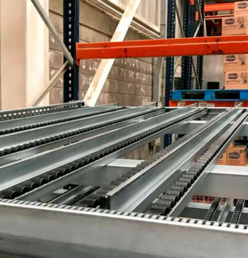 Rack dinámico / Pallet Flow instalado por HIE
