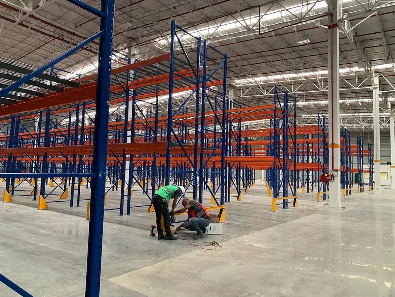 Installation. Installation and leveling of rack frames.