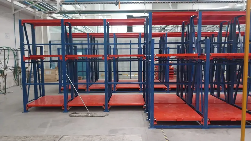 Mold & die rack. Rack modules for molds and tooling.